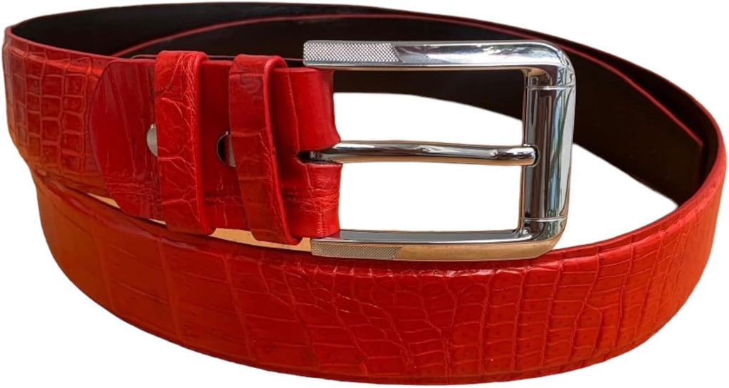 Genuine Alligator Leather Belts for men, Real Crocodile Men's Belts, Strap Width 1.5'