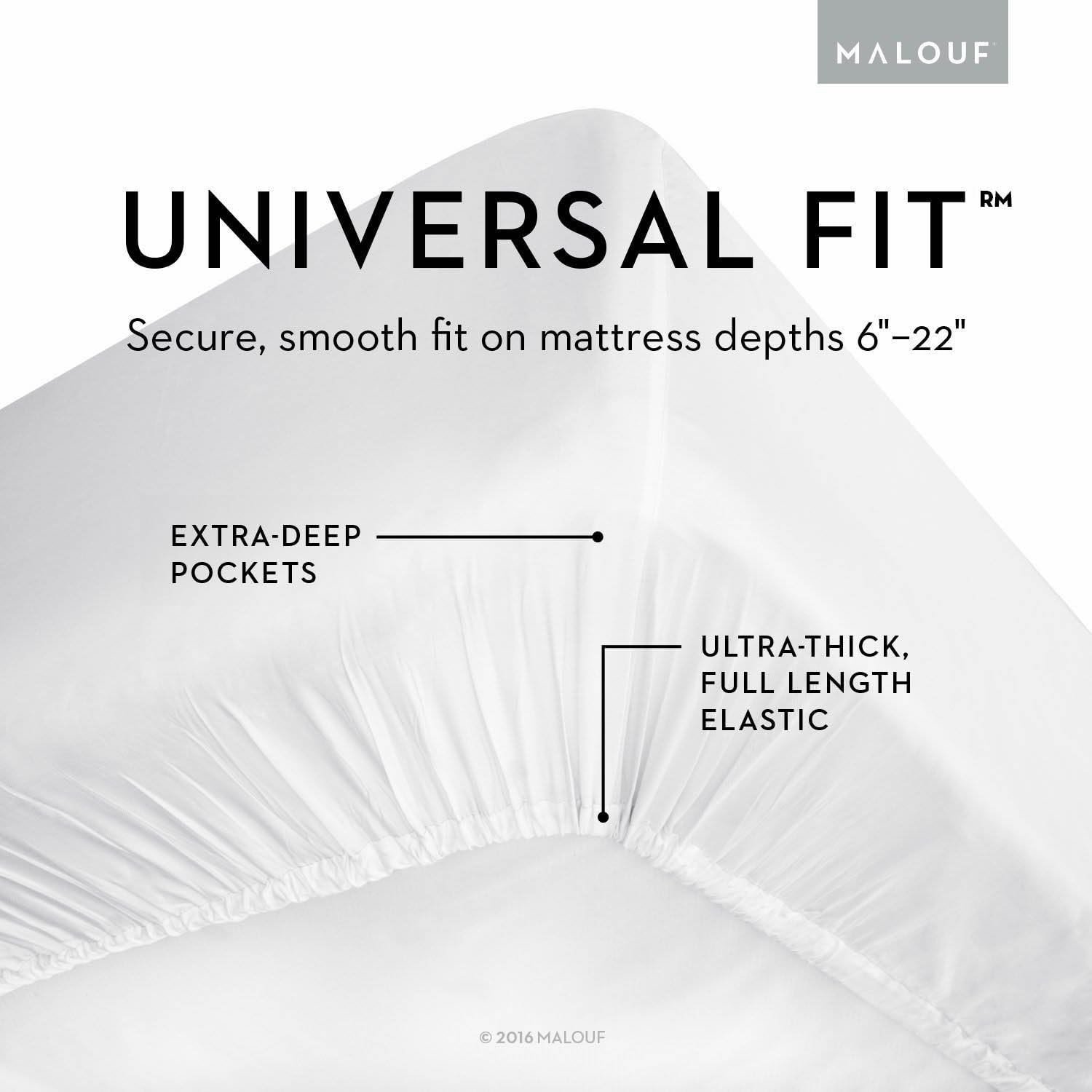 Malouf Soft and Eco Friendly Tencel Pillowcase-and-Sheet-Sets, Twin, Dusk