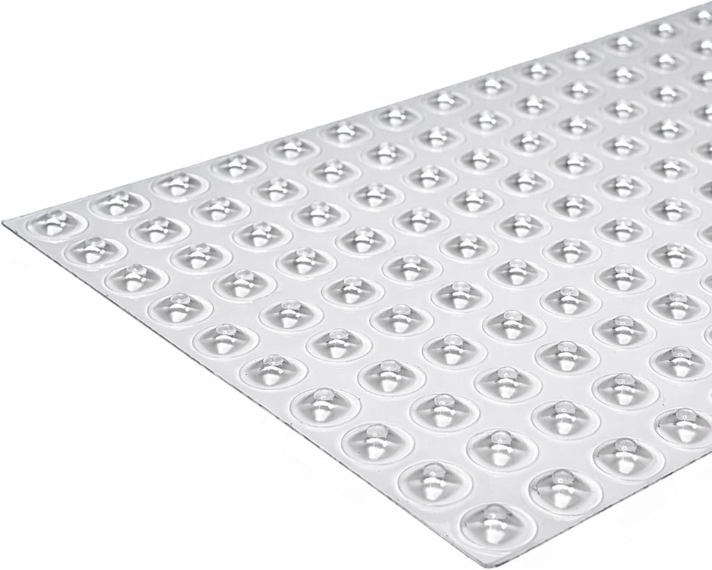 Bumper Specialties Self Adhesive Bumper Feet 0.50' x 0.15' (12.7mm x 3.8mm) Clear Pyramid Soft Polyurethane Pads for Cabinet Door Sound Dampening, 5,000 Pieces per Box, BS33SD