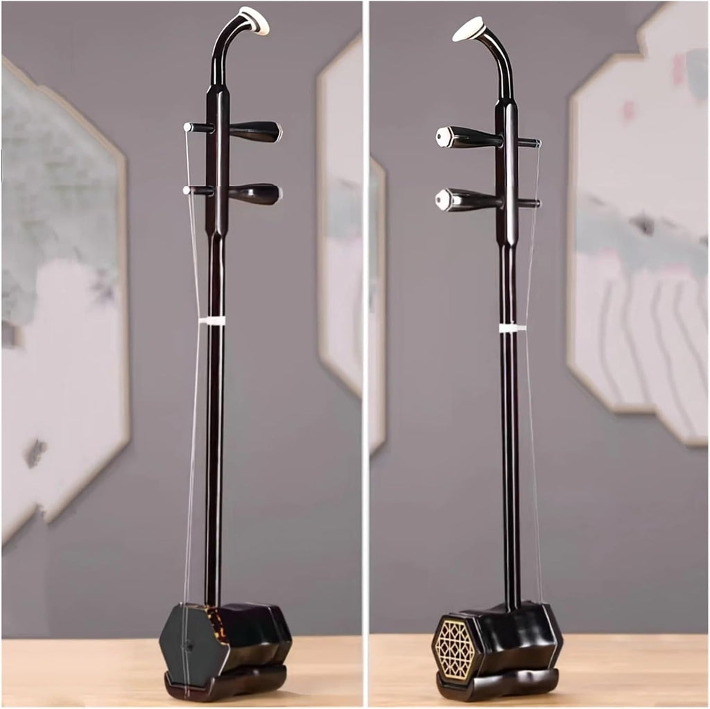 32-Inch Beginner's Erhu - Handcrafted Traditional Chinese Musical Instrument with, Zero Animal Harm, International Compliance, Worry-Free Sound, Includes Protective Case