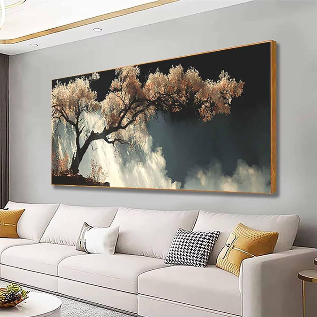 Landscape Dimond Painting Kit, Tree Diamond Art Kits for Adults, 5D Square Full Dirll Crystal Dots Gem Art Paintings Embroidery Crafts Picture Beginners, Room Decor, Gifts for Women 40x80in tb3-7h