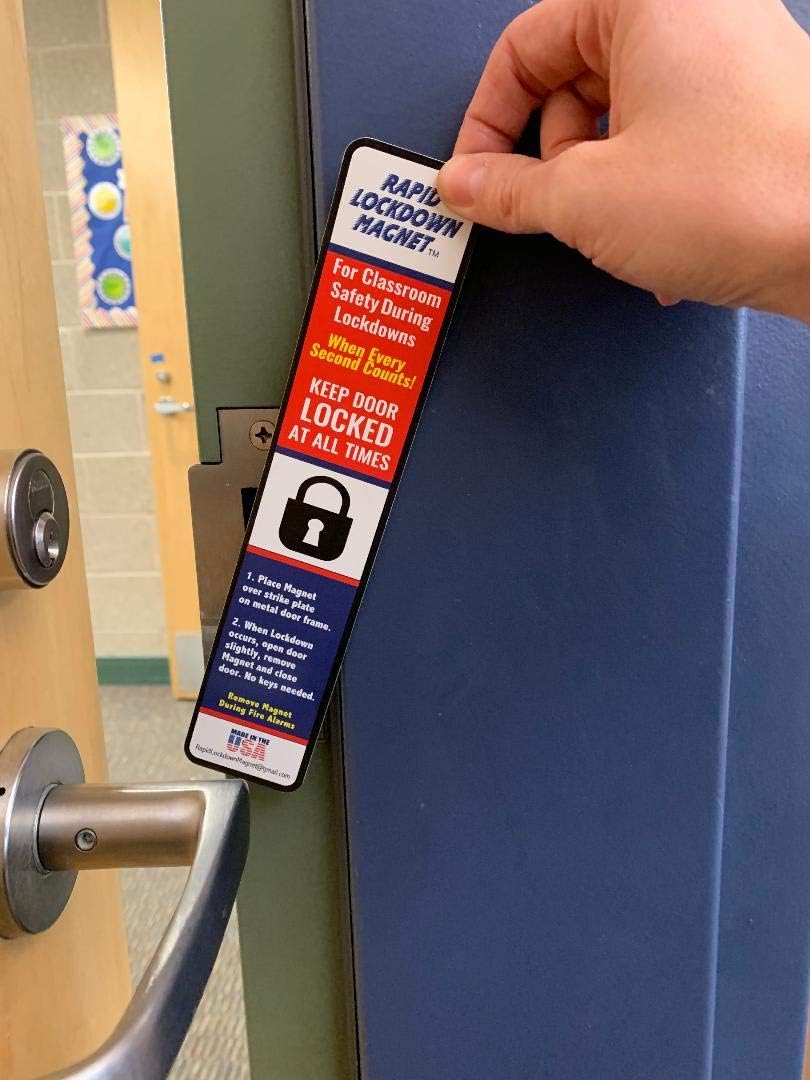 50 Pack. America's #1 LockdownMagnet Used in Over 2,500 Schools. Rapid LockdownMagnet for Faster & Safer School Lockdowns. Strongest Magnet is 9' Tall and 40 mil Thick. Non-tearable. Long Lasting.