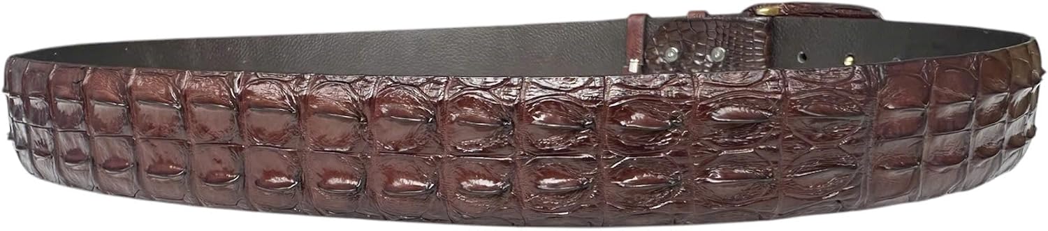 Genuine Alligator Leather Belts Buckle for Men, Crocodile Skin Belt for Mens