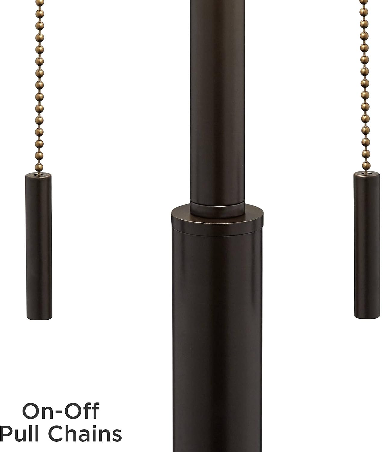 Franklin Iron Works Bernie Modern Industrial Table Lamps Set of 2 with Round Risers USB Ports 26' High Bronze Metal Tan Drum Shade for Bedroom Living Room House Home Desk Bedside Nightstand Office