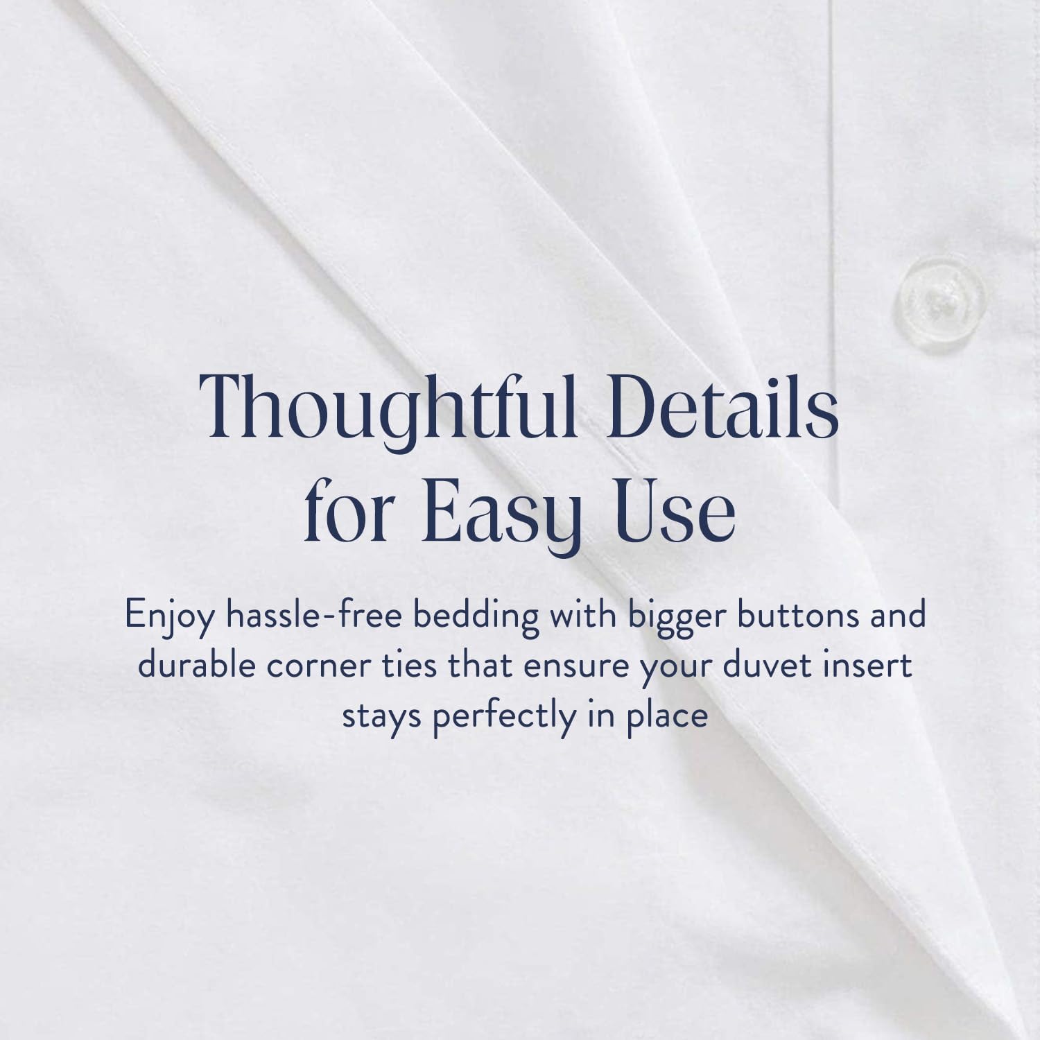 Brooklinen Luxury Sateen Duvet Cover - 100% Cotton, King/California King Size in White with Extra-Long Corner Ties and Button Closure - Best King/Cali King Duvet Covers (Pack of 2)