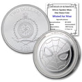 2023-1 oz Niue Silver Marvel Spider-Man Coin Brilliant Uncirculated with Certificate of Authenticity $2 Seller BU