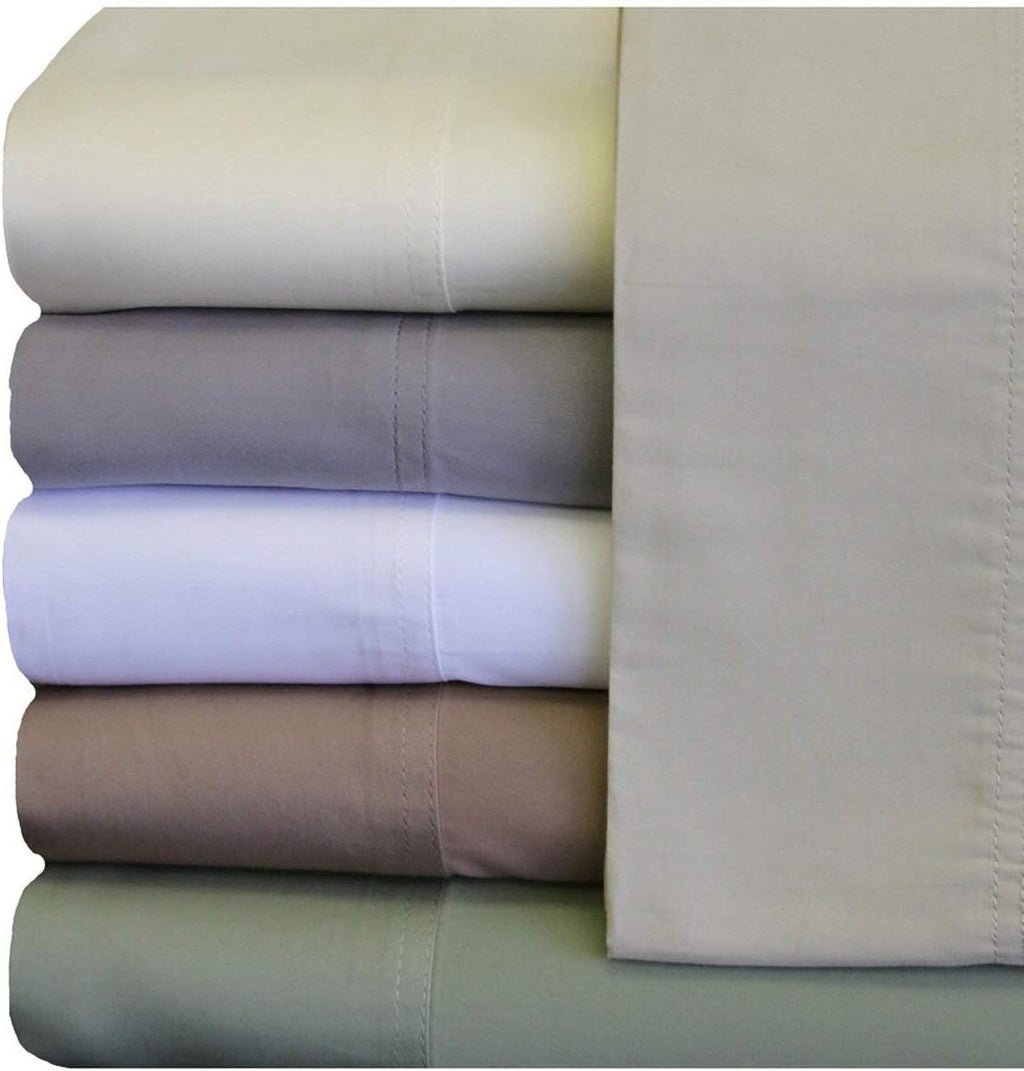Royal Bedding Viscose Made from Bamboo Sheets, Silky Soft and Naturally Pure Fabric, 100% Woven Sheets for Cooling Sleep, 5PC Set, Split-King Size, Ivory
