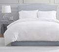 Martha Stewart - King Comforter Set, Naturally Soft Cotton-Rich Jacquard Bedding w/Matching Pillowcases, Textured 3 Piece Bed Set (Garden Trellis White)