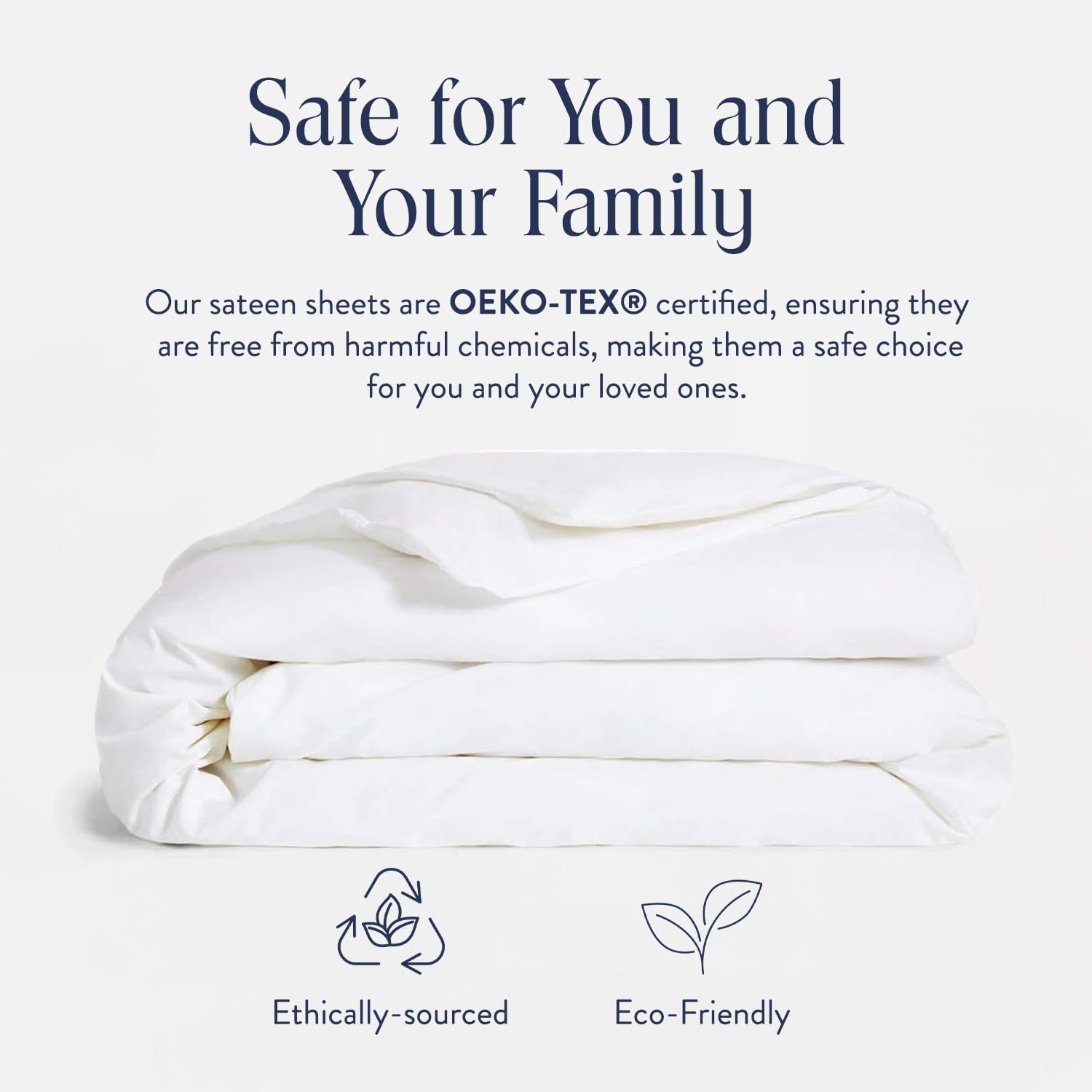 Brooklinen Luxury Sateen Duvet Cover - 100% Cotton, King/California King Size in White with Extra-Long Corner Ties and Button Closure - Best King/Cali King Duvet Covers (Pack of 2)