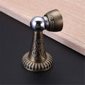 Classical Pattern Magnetic Door Stops Door Stopper Holder Catch Floor Fitting Bumper Zinc Alloy(Bronze)