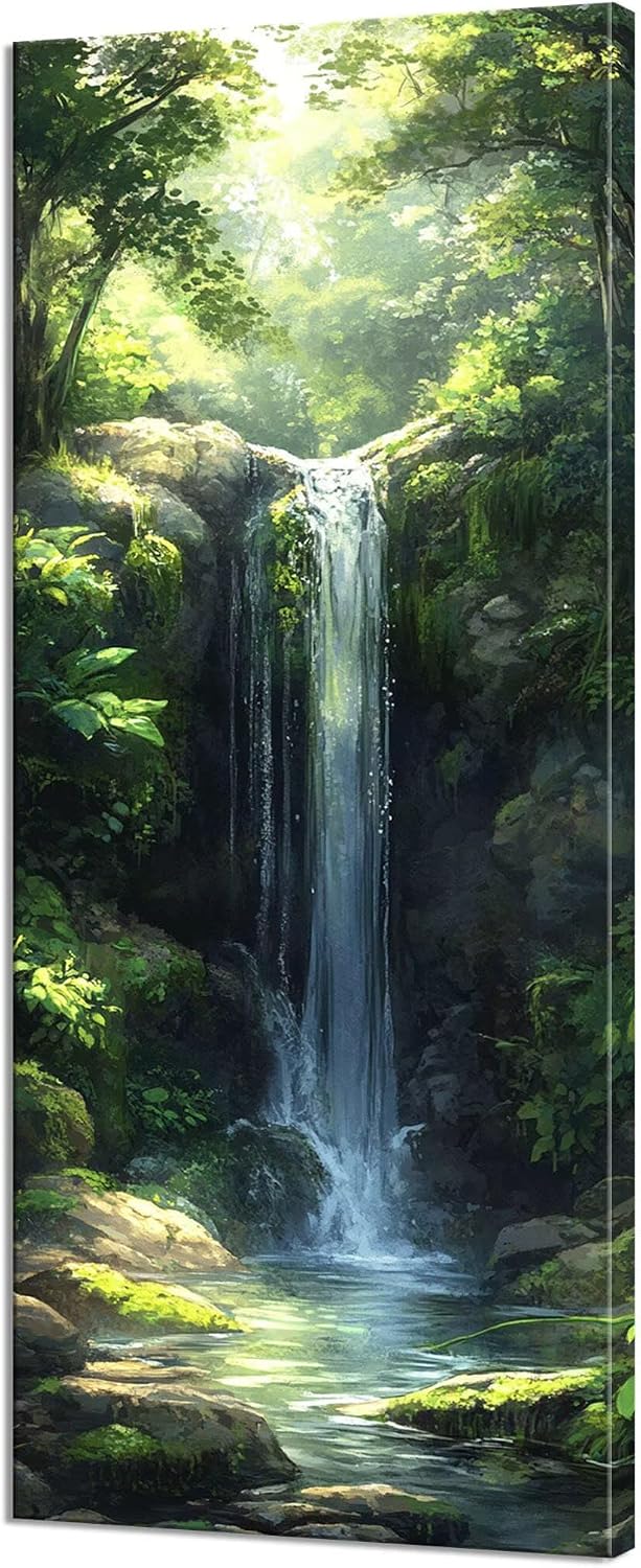 Waterfall Diamond Art Kits for Adults,Large Diamond Painting Forest Dimond Art Paintings by Numbers Kit for Beginner,100x40in Diamonds Pictures Crystal Arts Crafts,Room Decor,Gifts for Women Z1-958