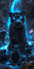 Diamond Art Kits for Adults Lion Diamond Painting Kits, 5D DIY Square Black Full Drill Dimond Art Paintings Crystal Rhinestones Crafts for Adults for Home Wall Decor, Large Size 36 x 72 Inch, Model942