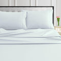 Tribeca Living 1000 Thread Count Egyptian Cotton Sheets California King Size - Silky Smooth Sateen Weave for Luxurious Sleep - 22 Inch Deep Pocket 4-Piece Set in White