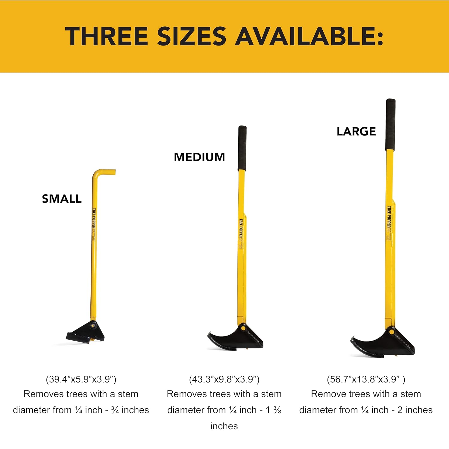 Size Small, The Original Highly Trusted, Heavy-Duty Invasive Plant Remover, Fully Uproots Woody Stems ¼ inch - ¾ inches – Ideal for Landowners, Conservation, and Land Management