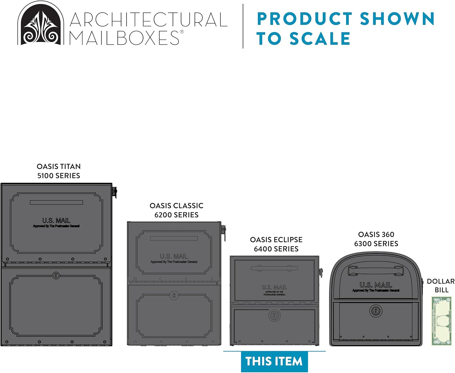 Architectural Mailboxes Oasis® Eclipse™ Secure, Locking USPS Approved Heavy Duty, Anti-Fish Steel Metal Post Mounted Mail Box for Outside, Pewter, Large Curbside Mailbox with Magnetic Latch