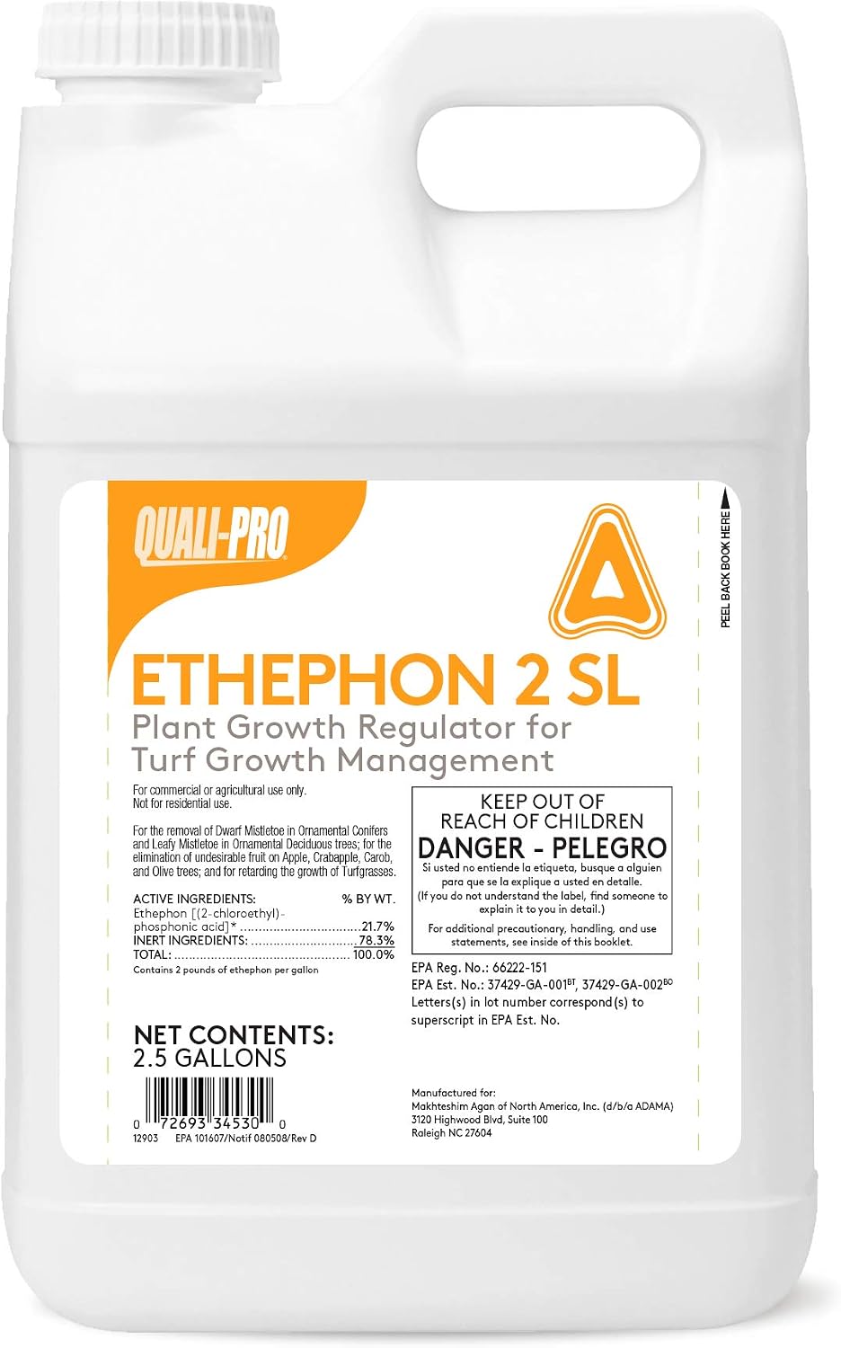 QUALLI-PRO Ethephone 2SL 2.5 Gallon- Plant Growth Regulator