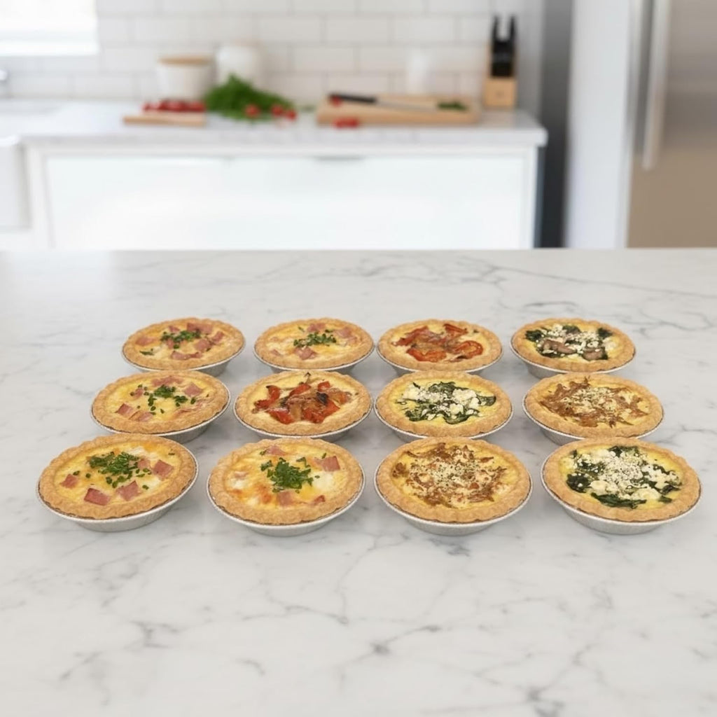 1000 Pack Mini Pie Pans - 3 Inch Disposable Aluminum Foil Tart Tins - Small Individual Portion Baking Pans for Tarts, Quiche, and Cheesecakes - Made in USA
