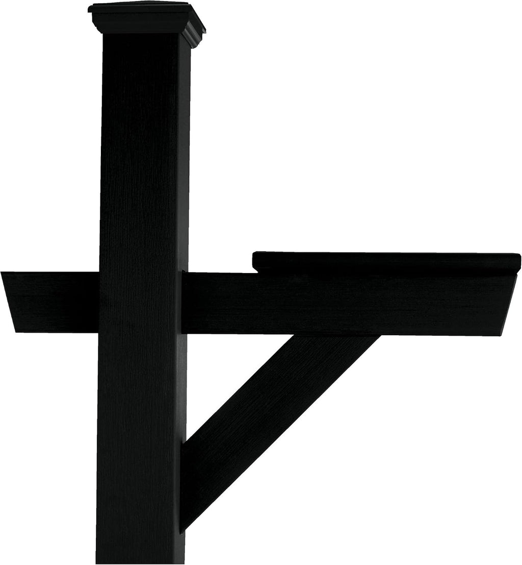 Highwood AD-MLBX1-BKE Hazelton Mailbox Post, Black