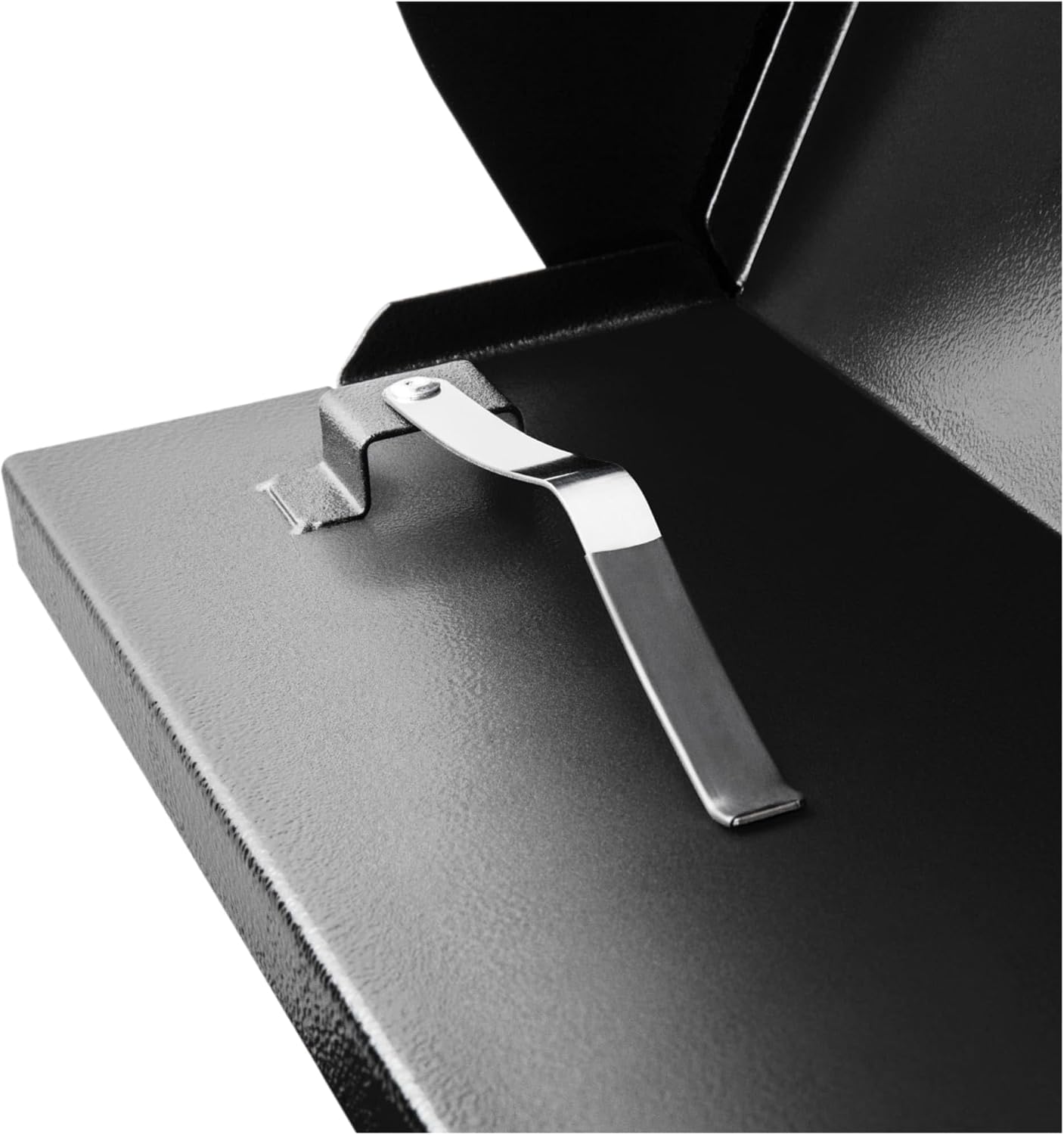 Whitehall MailVault Streetside Locking Mailbox, Personalize with Modern Stand-Off Address Numbers Package – Steel, Secure Weather Resistant Modern Square Mailbox (Black/Silver)