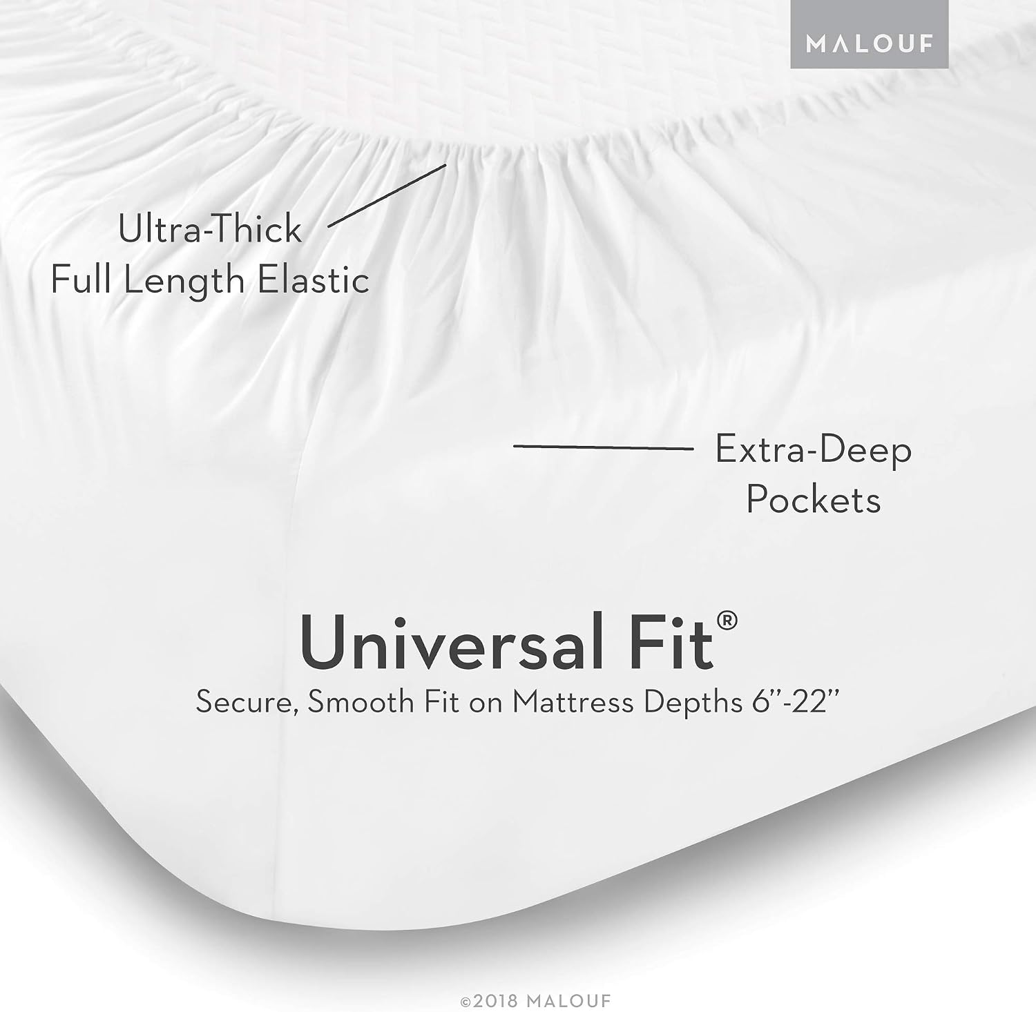 MALOUF 100% Rayon from Bamboo Sheet Set, Split King, Driftwood