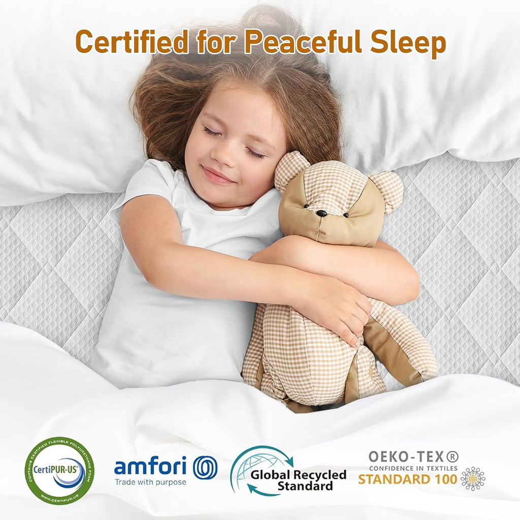 Extra Firm Mattress Topper King: 3 Inch Firm & Extra Firm Dual Firmness Bed Topper, High Density Support Mattress Pad for Back Pain Relief, Breathable Washable Cover, CertiPUR-US Certified, 80x76