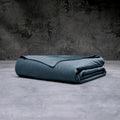 LUXOME Luxury Duvet Cover | Oversized Fit | 100% Rayon (Viscose) from Bamboo | Silky Soft Feel | Thermal-Regulating | 2X Cover Ties | Full/Queen - 90'x98' | Ocean