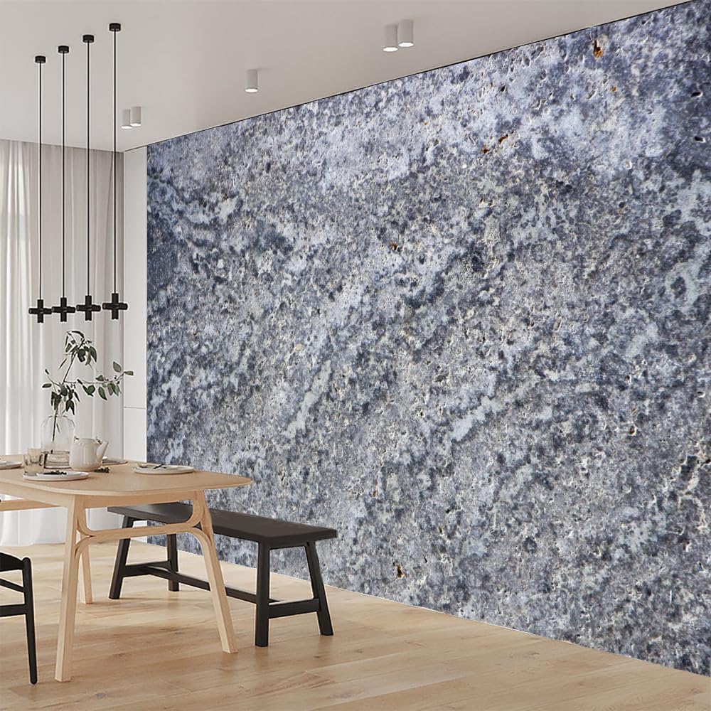 ELGADO Gray Rock 3D Wall Mural, Abstract Classic Removable Self-Adhesive Wallpaper Wall Decoration Murals, for Boys Girls Kids Room Living Room TV Sofa Backdrop Decor,48' W x36 H