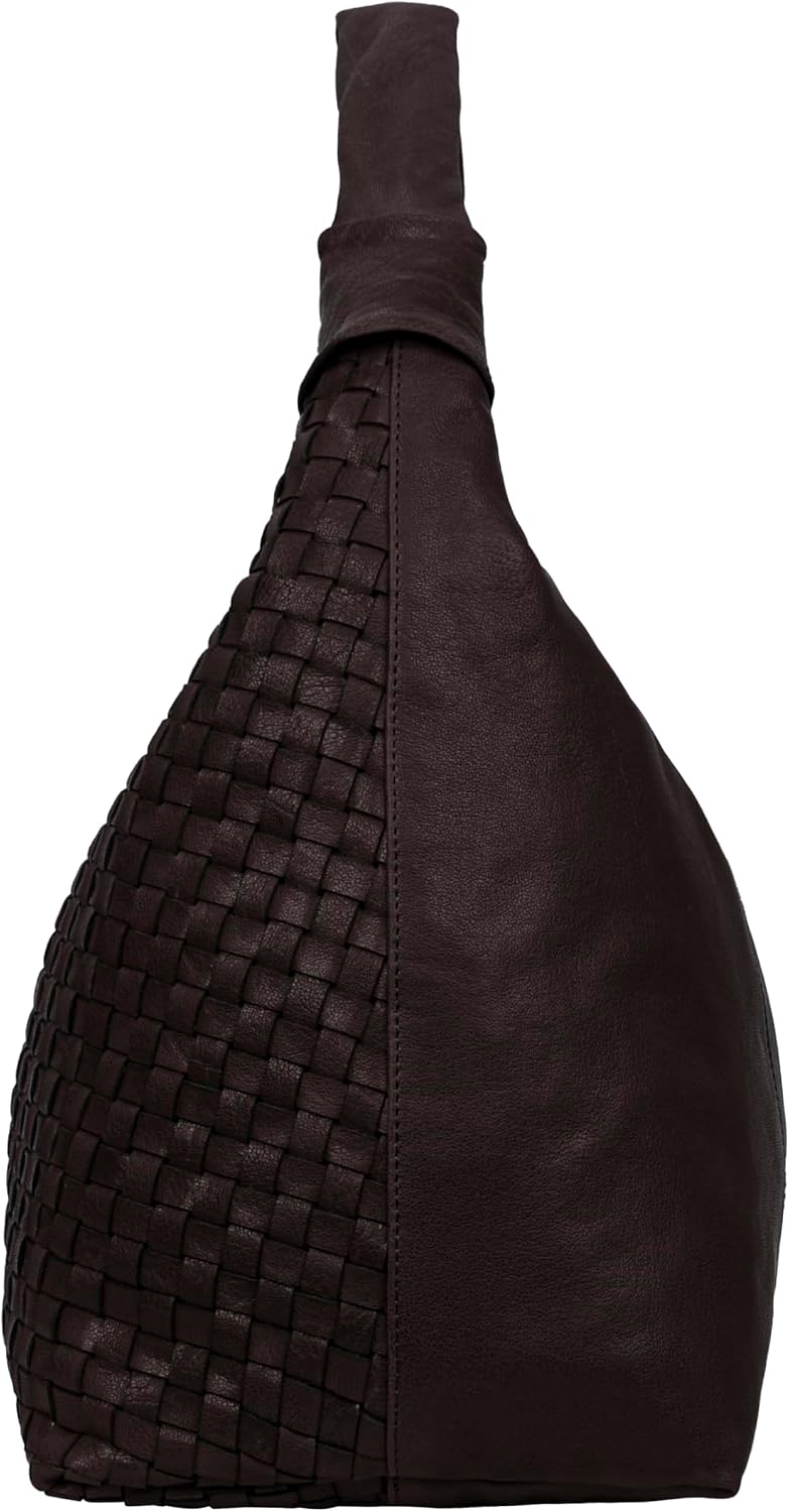 ANTONIO VALERIA Addison Braided Leather Tote Bag for Women