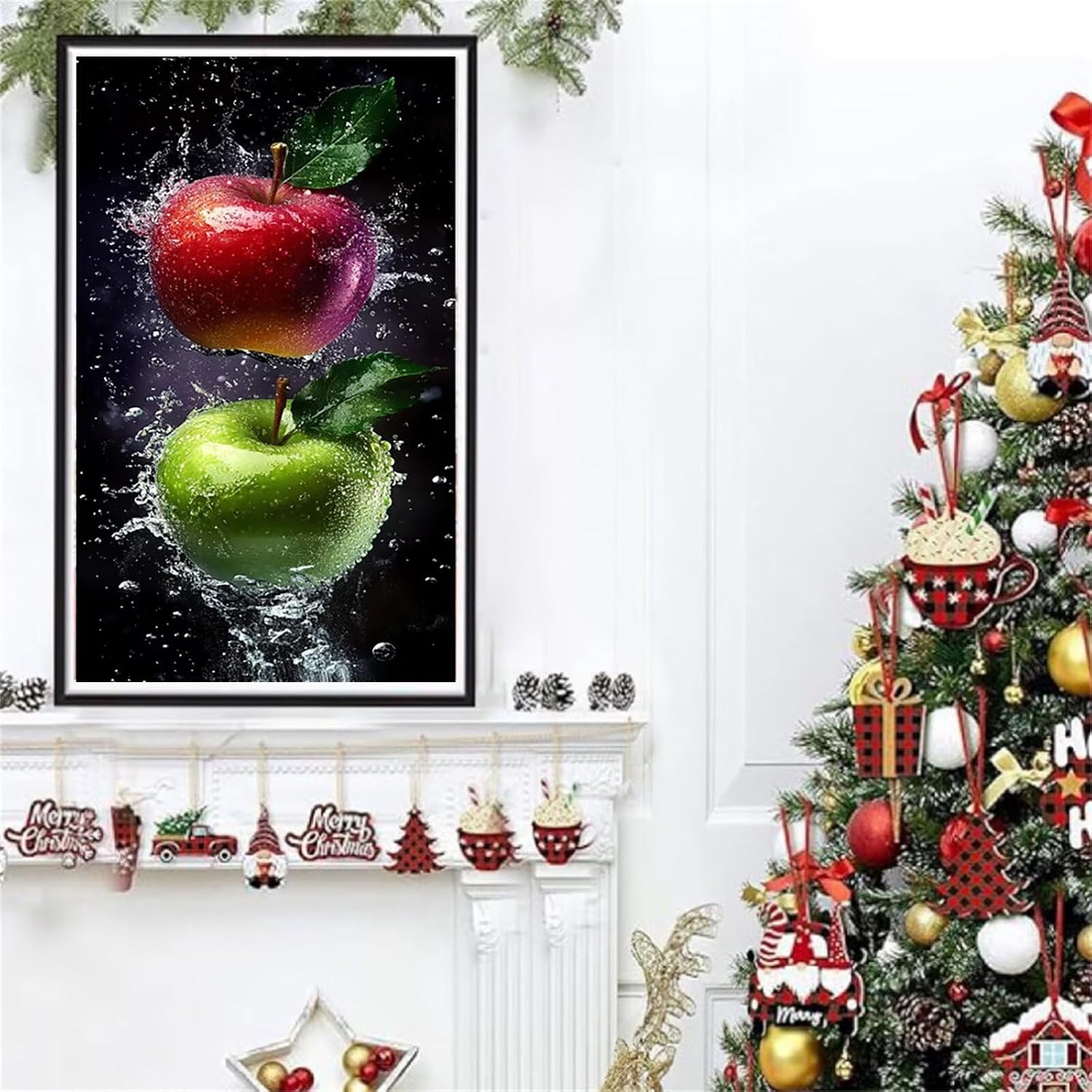 Diamond Art Kits for Adults Kitchen Diamond Painting Kits, 5D DIY Square Fruit Full Drill Dimond Art Paintings Rhinestones Crafts for Adults for Gift Home Wall Decor, Large Size 36 x 72 Inch, Model786