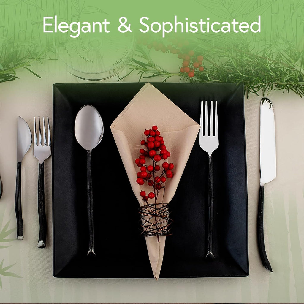 100% Bamboo Compostable Napkins (2000-Pack) | Heavy Duty Napkins for Lunch, Dinner, Events, Occasions & Entertaining | Eco Friendly | 3-Ply FSC Certified | Bamboo Paper Towels | 7.5 x 8 Inch