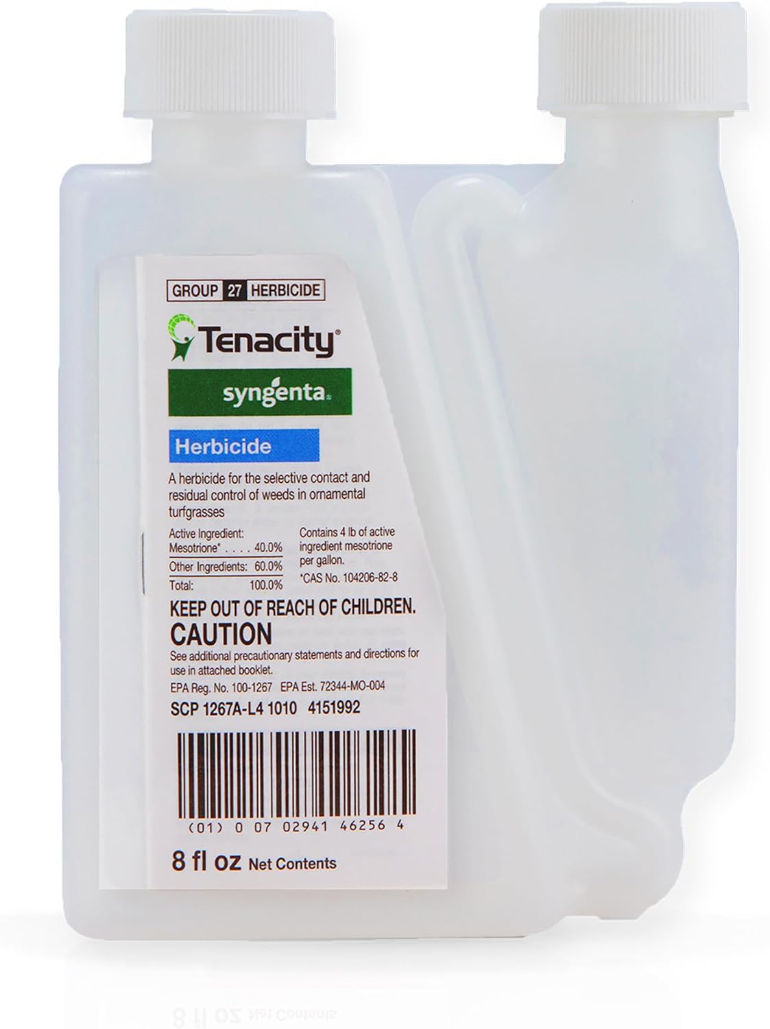 Syngenta Tenacity Herbicide - Pre-Emergent and Post-Emergent Weed Control, 8-oz. Liquid Weed Killer for Lawns and Turf Grasses, Active Ingredient Mesotrione Herbicide (3 Pack)