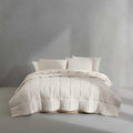 Calvin Klein - Queen Bonus Comforter Set, Reversible Bedding with Matching Bed Sheets, Pillowcases & Shams, Oeko-Tex Certified (Beige)