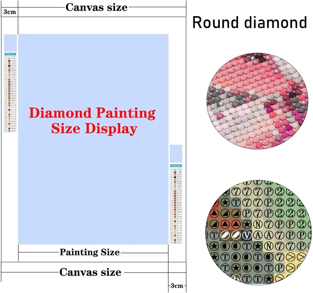 Diamond Art Lake, Diamond Painting Landscape Easy Paint by Numbers Kit for Adults, Large Painting 79x39 in Full Drill Dimond Dots Crafts Kits, Hobbies for Women, Aesthetic Home Decor, Women Gifts k-24