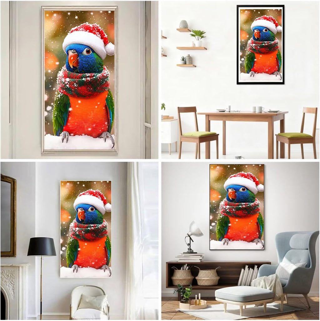Diamond Art Kits for Adults Parrot Diamond Painting Kits, 5D DIY Square Snow Full Drill Dimond Art Paintings Crystal Rhinestones Crafts for Adults for Home Wall Decor, Large Size 36 x 72 Inch,Model666