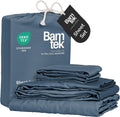 Viscose Bamboo Sheets Queen Size 4PC Set - Cooling Bedding for Hot Sleepers with Moisture Wicking Technology - Silky Soft 18 Inch Deep Pocket - Storm 60'x 80'
