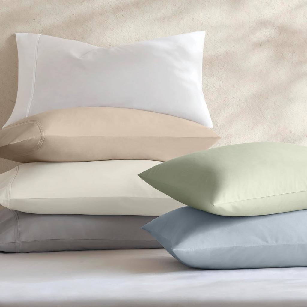 Harbor House Luxury 100% Egyptian Cotton Sheet Set, 400 Thread Count Sateen Weave, Soft & Breathable Bed Sheets with Deep Pocket, 4-Piece Cal King Bedding Set, Sage