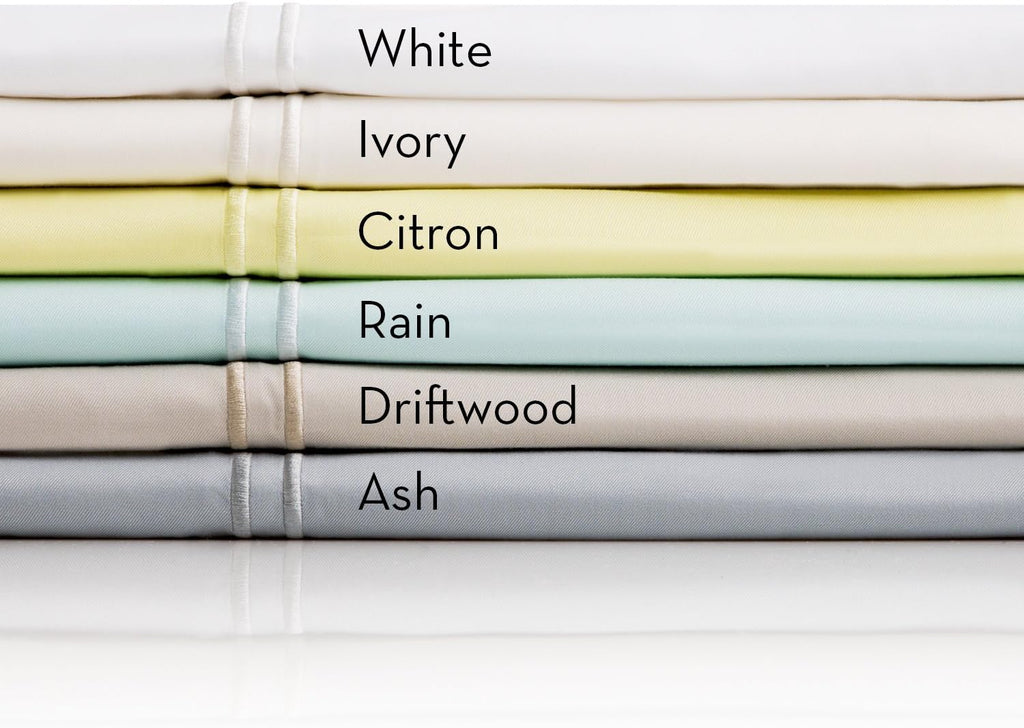 MALOUF 100% Rayon from Bamboo Sheet Set, Twin, White