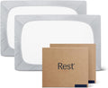 REST® Evercool®+ Cooling Fitted Sheet, Split King, Light Gray, 13''Deep (Stretched up to 15'') Silver Infused Cooling Bedding for Hot Sleeper and Night Sweat, for Fresh and Hygienic Sleep