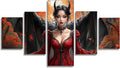 Woman Diamond Art 5 Piece Diamond Painting Wing 5D DIY Full Square Drill Dimond Art Paintings Rhinestones Crafts for Adults Gem Painting for Home Decor, Large Artwork for Wall 48 x 100 Inch, Model432