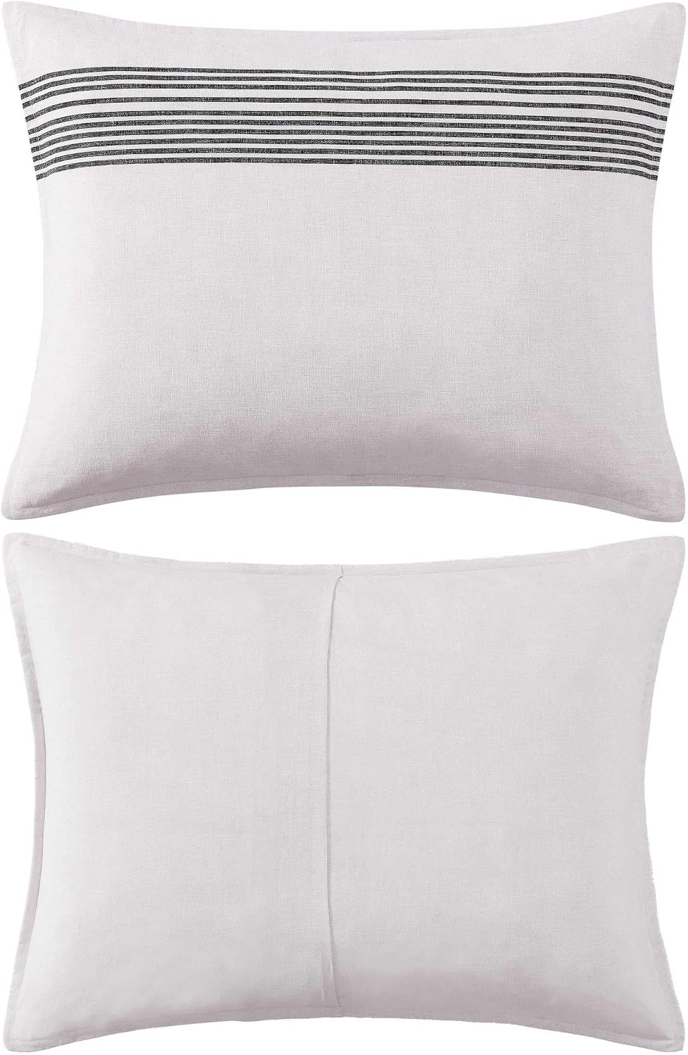 Tommy Hilfiger - Twin/Twin XL Comforter Set, Soft Textured Cotton Bedding w/Matching Pillowcase, Lightweight for Year Round Comfort, 2 Piece Bed Set (Brooklyn Heights Stripe Beige)