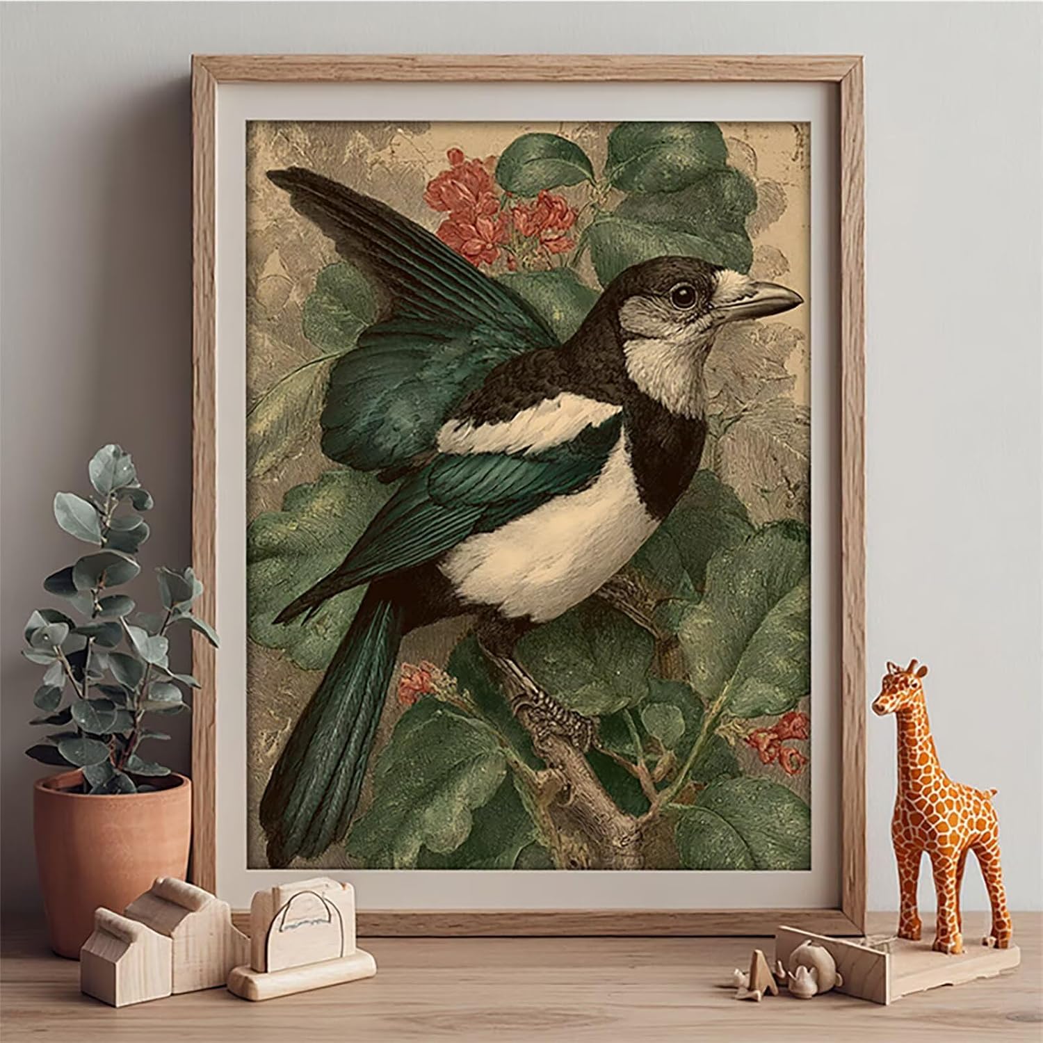 Bird Diamond Art Kits for Adults, Plant 5D Diamond Painting Kit, 5D DIY Full Drill Dimond Art Paintings, DIY Dimond Gem Crafts for Adults Beginners, Wall Decor for Bedroom, Gifts, 40x54in 9-8473