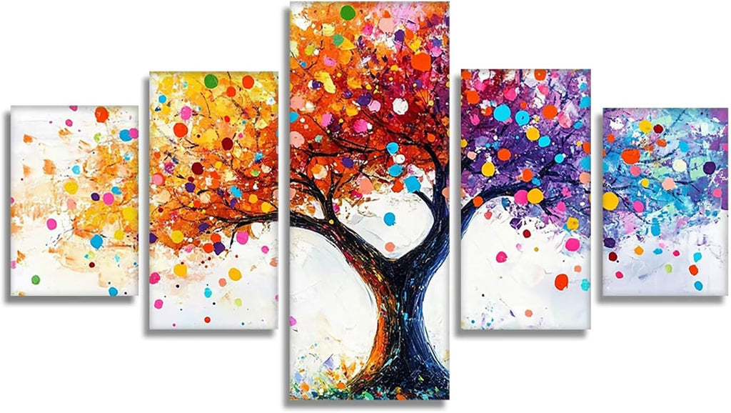 Graffiti Diamond Art 5 Piece Diamond Painting Color 5D DIY Full Round Drill Dimond Art Paintings Rhinestones Crafts for Adults Gem Painting for Home Decor, Large Artwork for Wall 40 x 80 Inch, Model87
