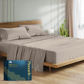 Mayfair Linen 100% Egyptian Cotton Sheets California King Size - Luxury 1500 Series Cal King Sheets Set Egyptian Cotton (4 PC, Taupe), Silky Soft, Cooling Sateen Weave Hotel Collection Bedding
