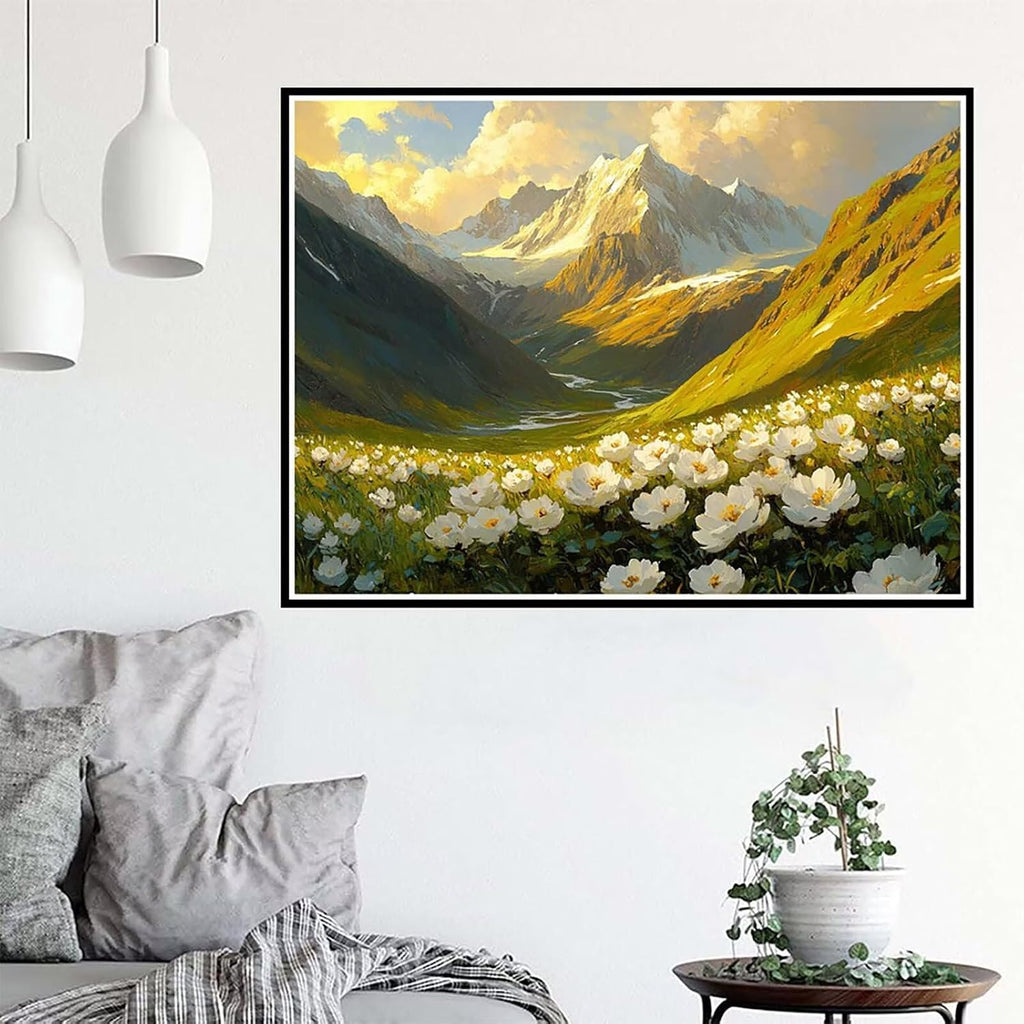 Mountain Diamond Art Kits for Adults, Landscape Diamond Painting Large 48'x36', 5D DIY Gem Art Crafts for Adults Mosaic Kits, Full Drill Round Dimond Dots Crystal Paintings for Home Decor -zjn2501122