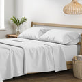 XOOX Linen 100% Egyptian Cotton Queen Sheet Set - Luxury 1200 High Thread Count Egyptian Cotton Sheets Queen Size (4 PC, Light Grey), Silky Soft, Cooling, 17' Deep Pocket Sateen Weave Hotel Bedding