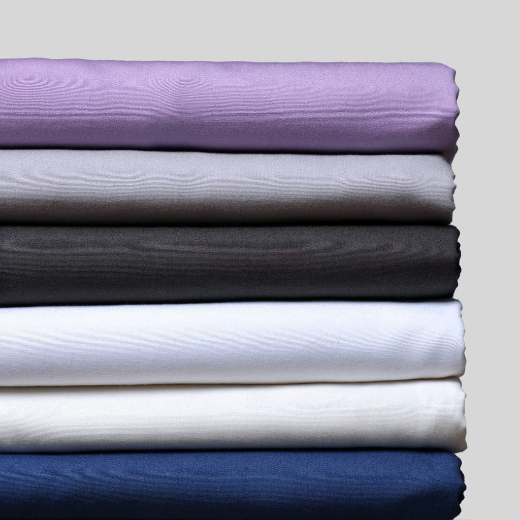 Fabdreams 100% Organic Cotton Percale Weave Queen Size Sheet Set | 300 Thread Count | GOTS Certified | Long Staple Cotton | Cool Crisp Breathable | Fits Upto 17' Deep Pocket | Light Blue
