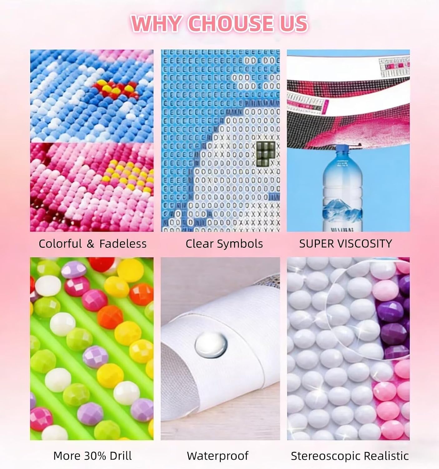 Dream Diamond Art 5 Piece Diamond Painting Woman 5D DIY Full Round Drill Dimond Art Paintings Rhinestones Crafts for Adults Gem Painting for Home Decor, Large Artwork for Wall 48 x 100 Inch, Model165