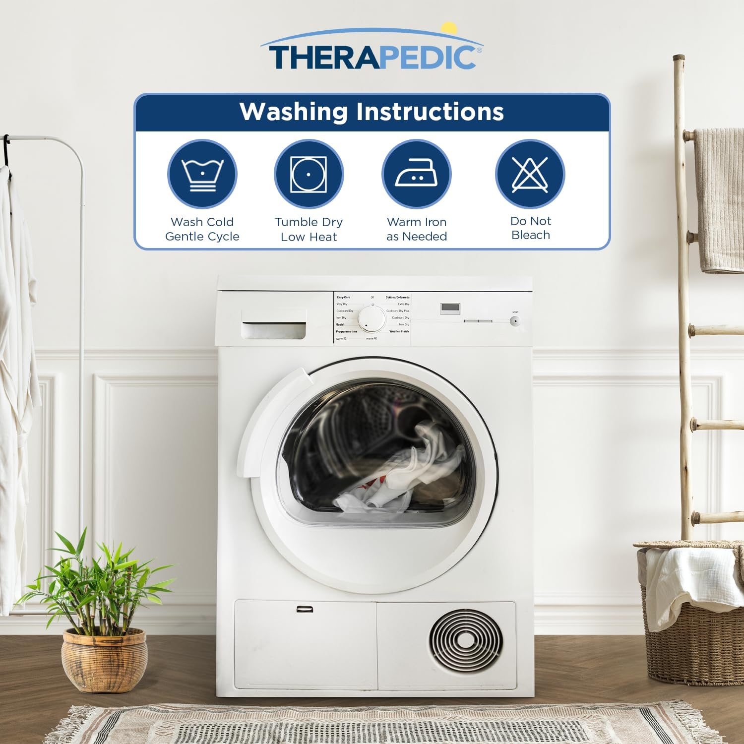 Therapedic 100% Organic Rayon Derived from Bamboo King Sheet Set | 1000TC 6-Piece Cooling Sheets Set, 16' Deep Pocket Fitted Sheet, 4 Pillowcases - Dark Grey