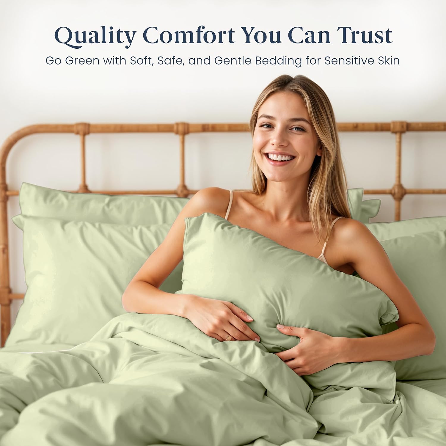 Ella Jayne Viscose Derived from Bamboo Sheets California King Size (4 Pieces) California King Size Ultra Soft & Luxuriously Cooling Eco-Friendly King Sheet Sets Deep Pockets 16 Inch (Sage)