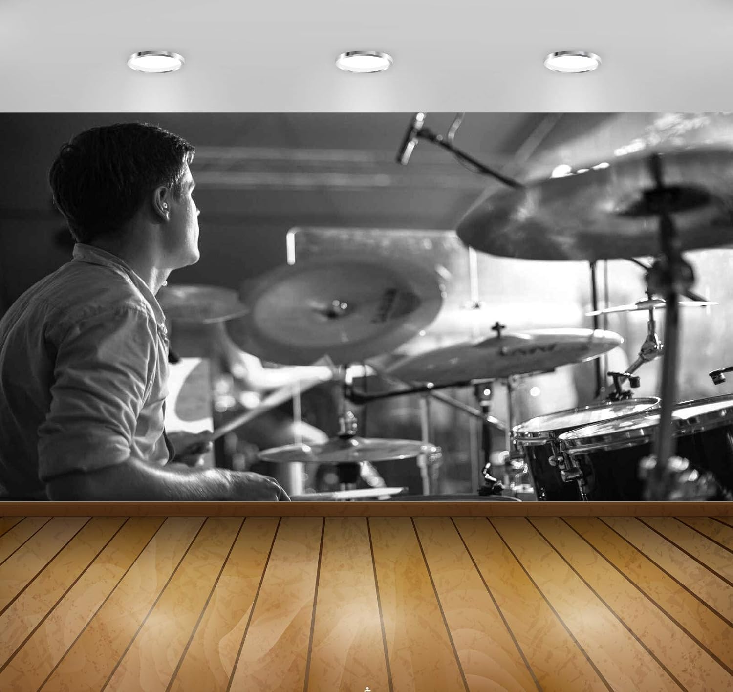 Avikalp Exclusive Awi4698 Drums Music Instrument Song Full HD Wallpapers (10 x 8 ft)